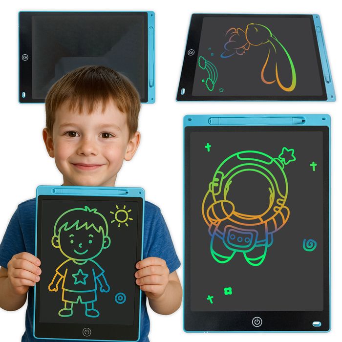 Tablet Graficzny dla Dziecka do Rysowania Malowania 12" XXL Multikolor