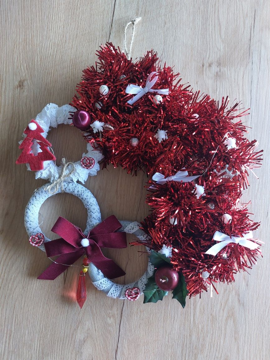 Grinalda de Natal com luzes, Handmade, nova