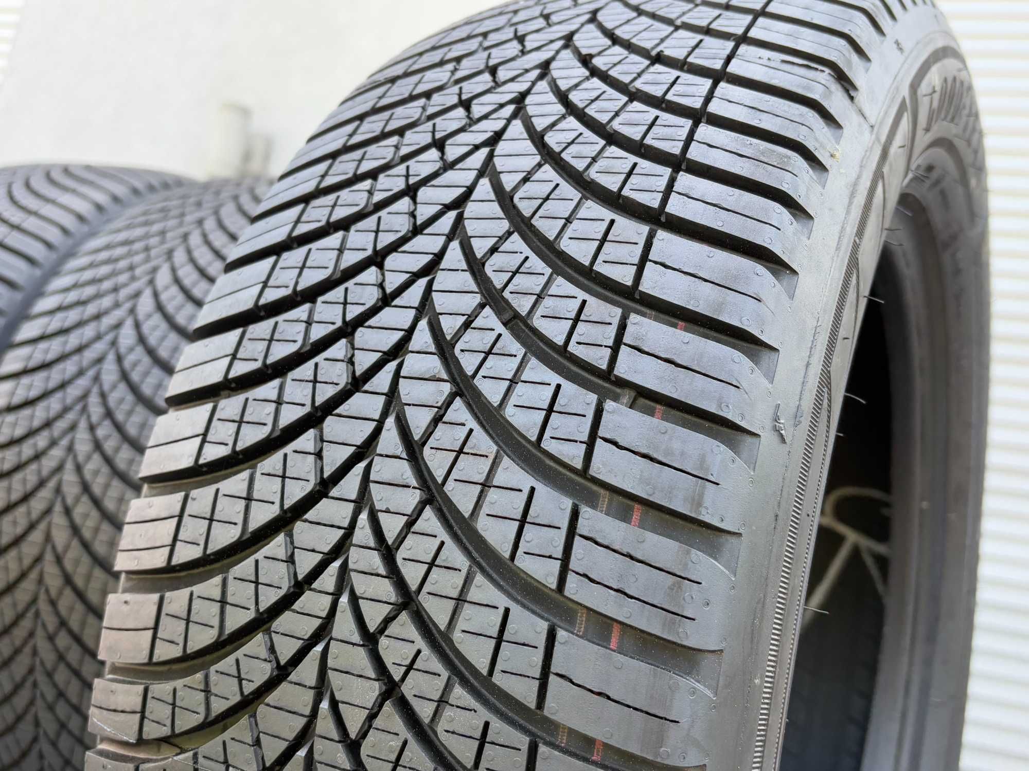 4szt całoroczne 225/55R17C GoodYear 8,2mm 2024r fv23% 4S143 Gwar