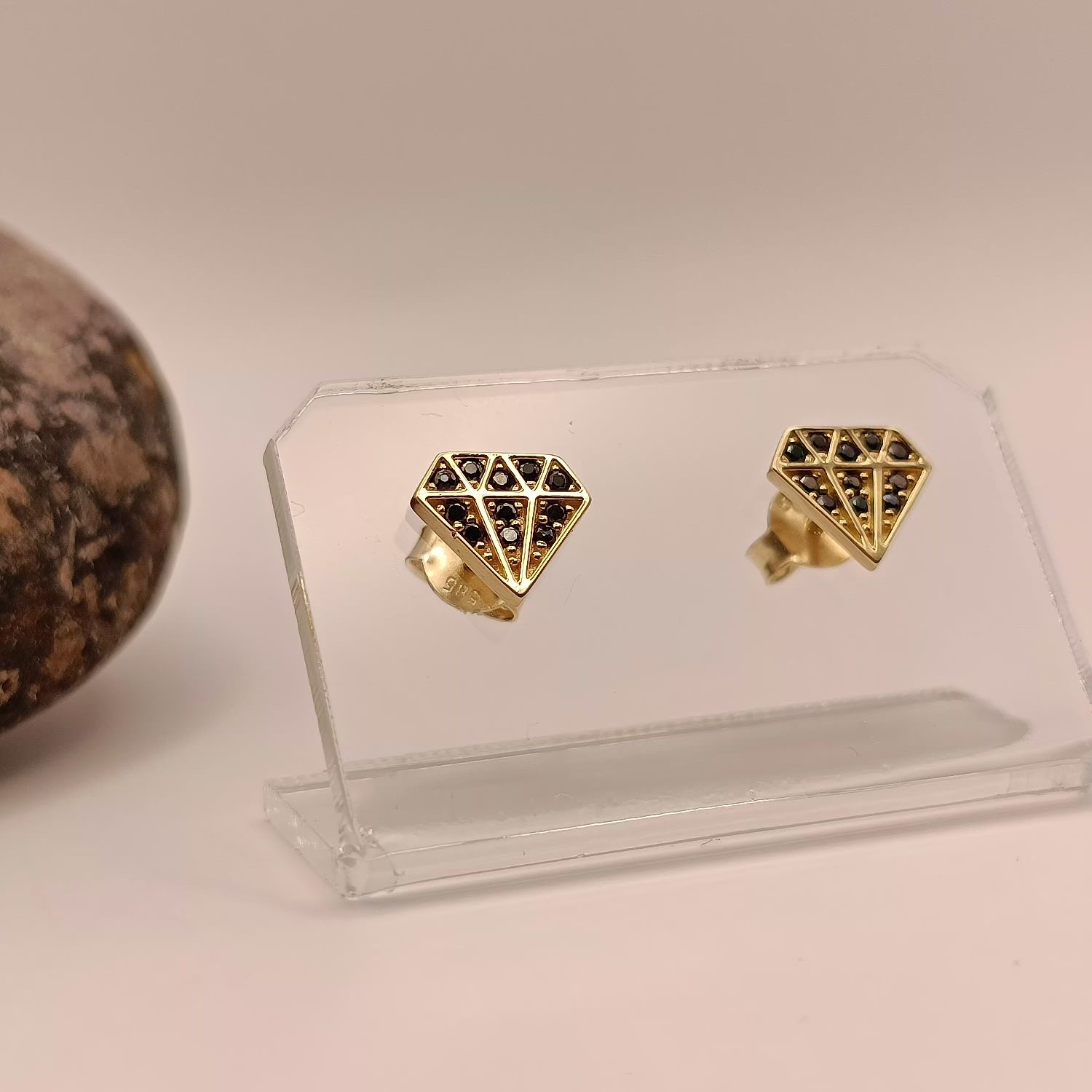 Złote Kolczyki Piękne Diamenty Pr.585 Zapraszamy