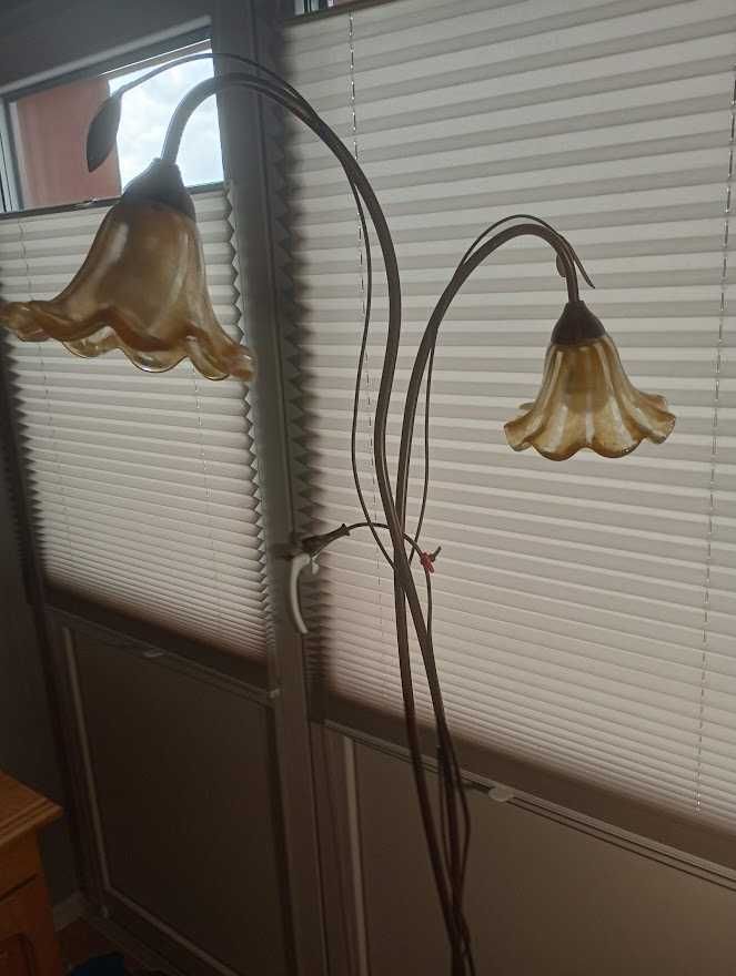 Zestaw: salonowa lampa wisząca, stojąca i stołowa