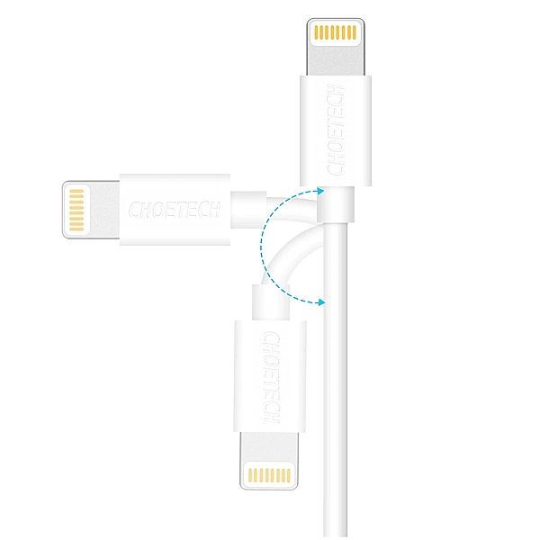 Kabel Choetech Ip0026 Usb-a - Lightning MFi 1.2m - biały