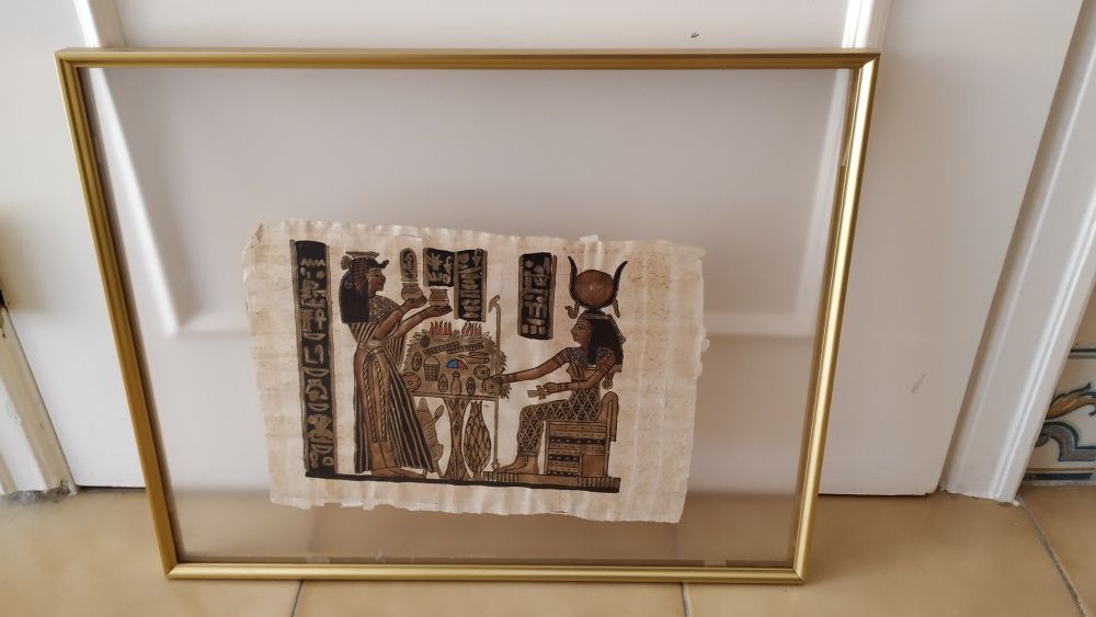 Quadros com papiros Egípcios