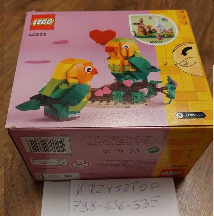 Lego 40522 - Walentynkowe papużki nierozłączki , NOWE