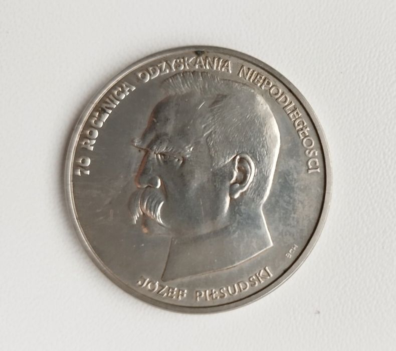 Moneta 50000 zł Piłsudski srebrna