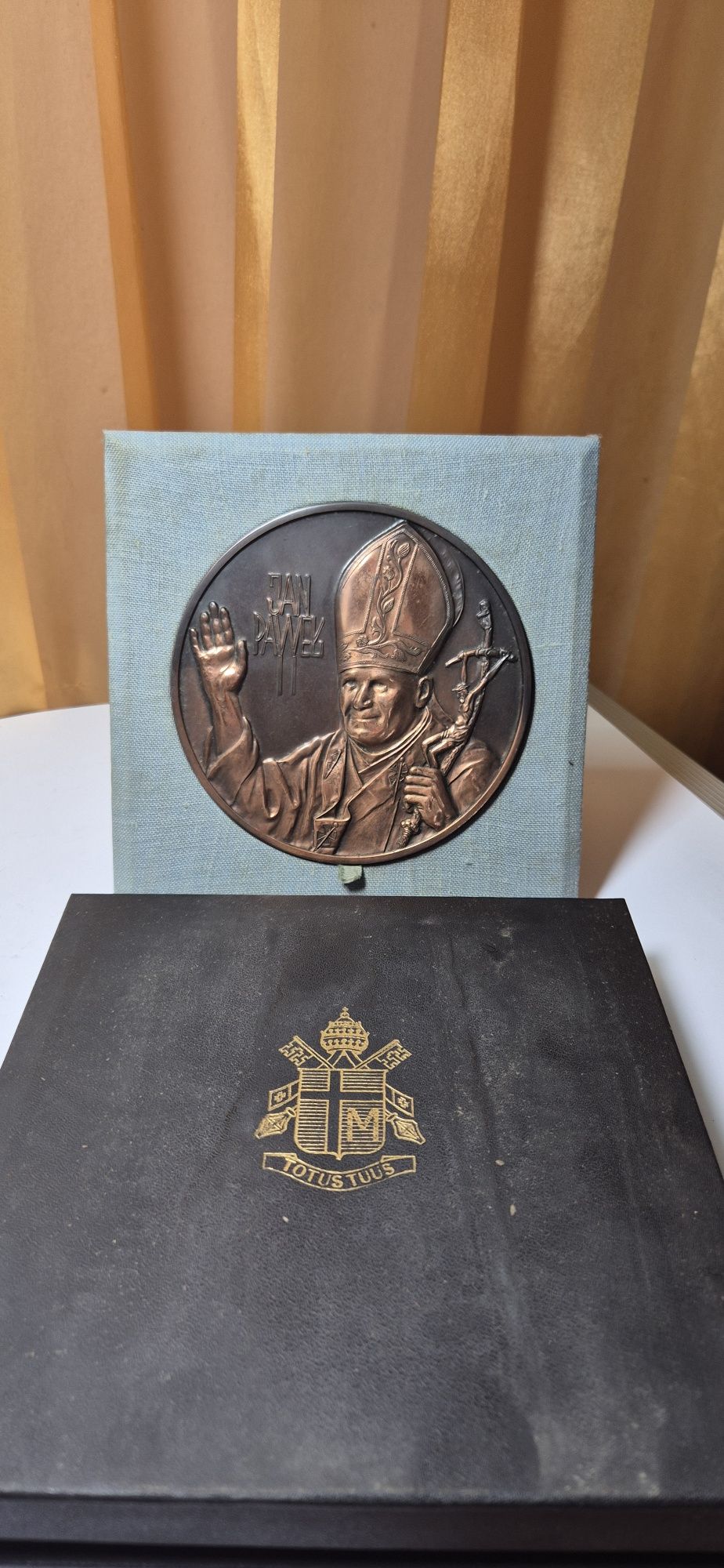 Miedziany medal pamiątka 1 z 10 z pielgrzymki Jan Paweł II 1979 unikat