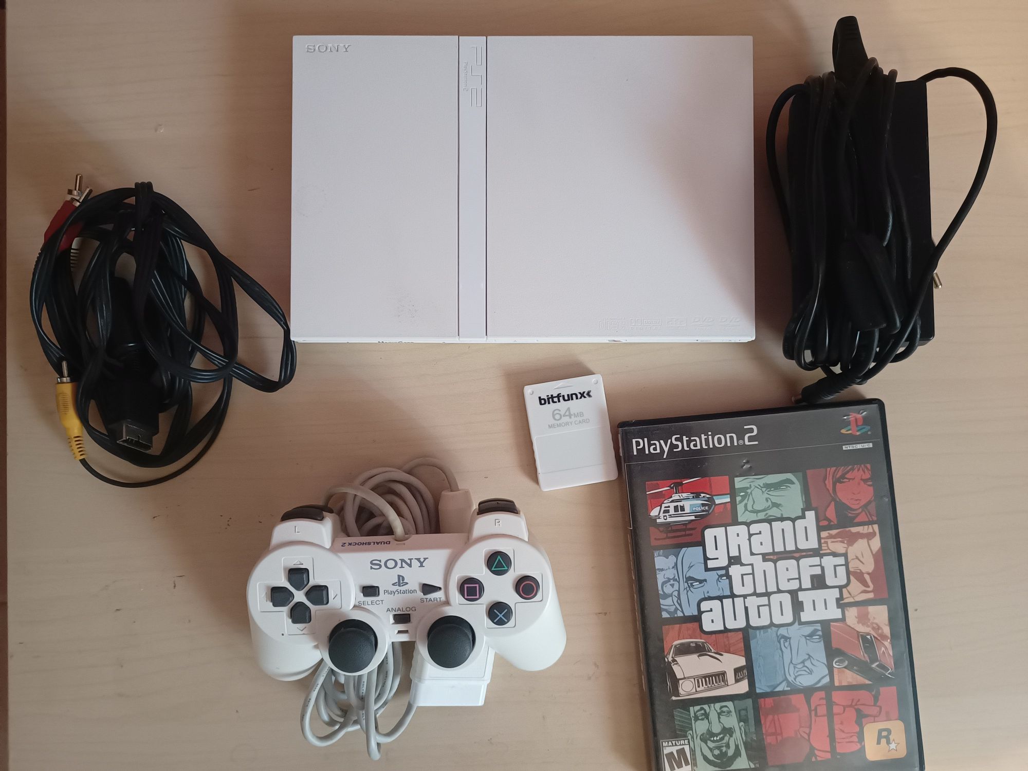 Sony PlayStation 2 slim biała USA ntsc-u scph-79001