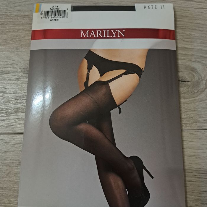 Pończochy do paska , czarne do paska 15 den. Rozm. 1/2 i 3/4