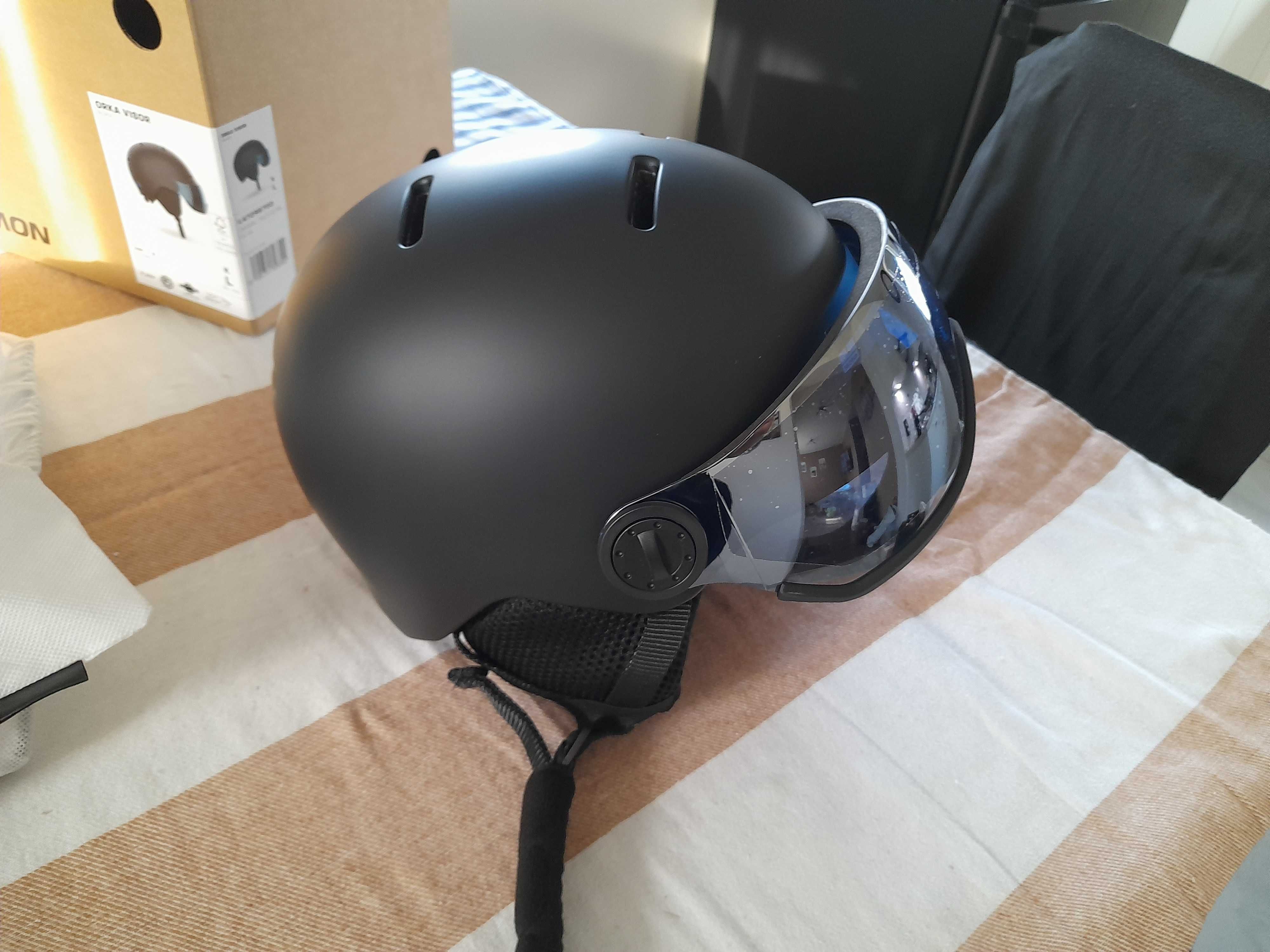 Kask narciarski SALOMON ORKA VISOR Black r 56-59cm