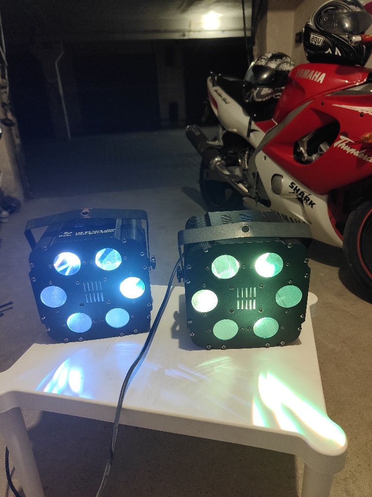 Światła LED six hole flash reflektory 2szt