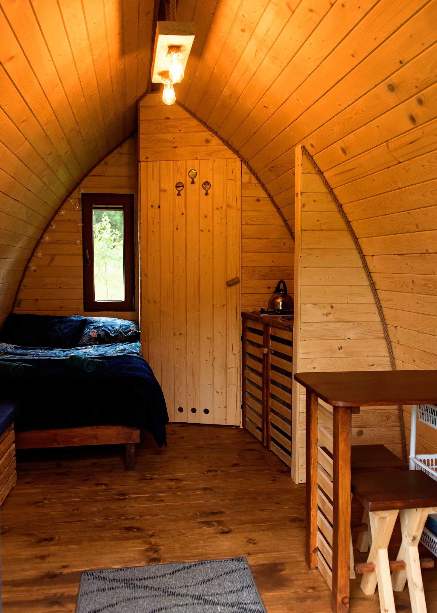 Domki dwuosobowe-Wilcza Wola,sauna sucha opalana drewnem.