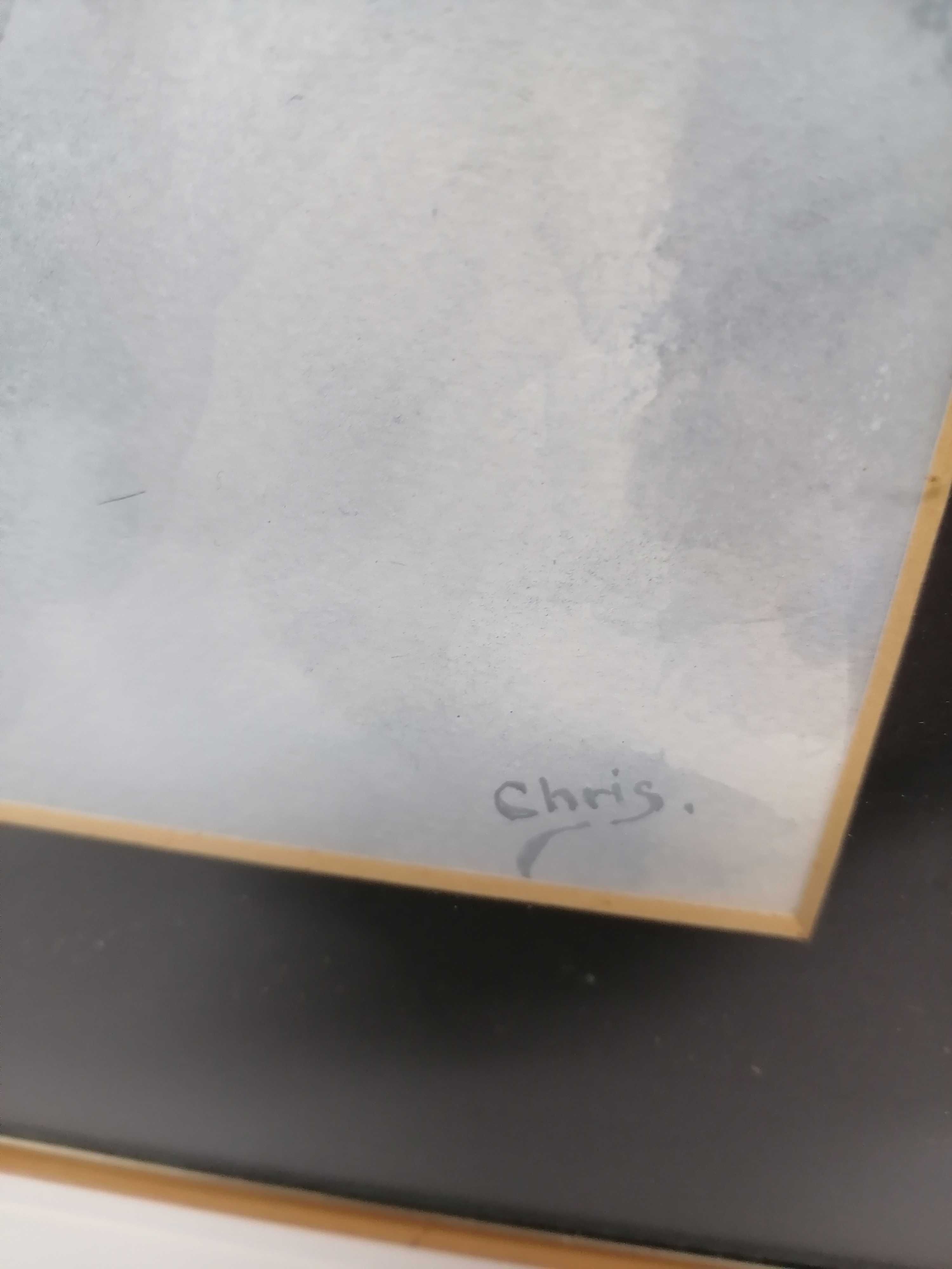 Abstrakcja akwarela obraz gwasz Krystian Tracz Chris