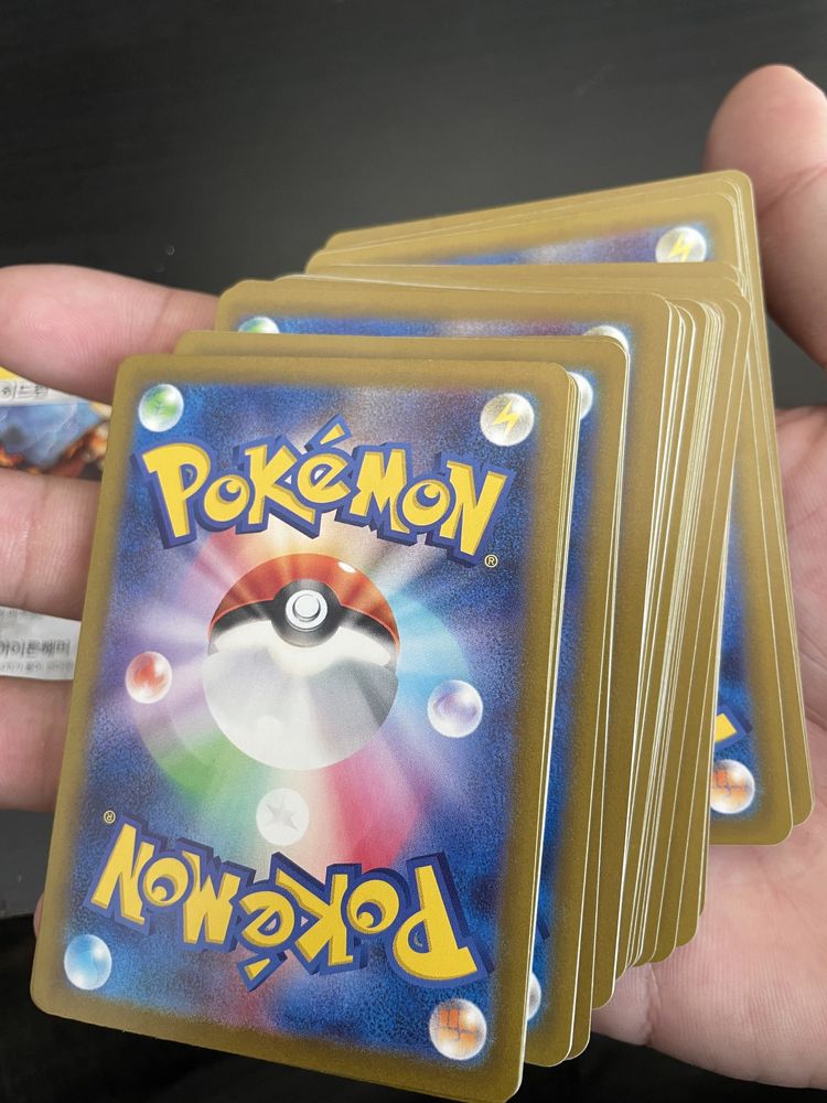 Cartas pokemon japonesas e coreanas