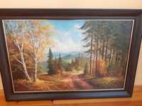 Obraz na ścianę duży las jesień
