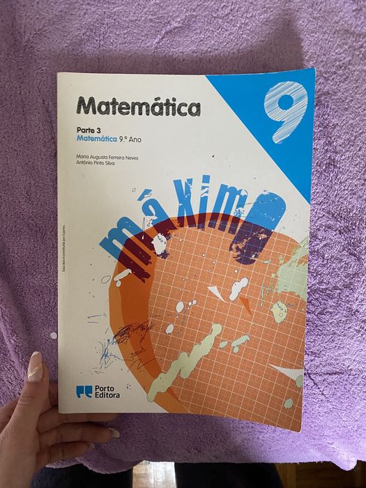 Livro de matemática 9 ano Porto editora