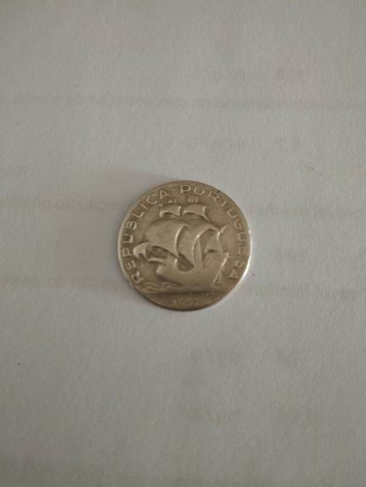 Moeda de 2.50 de prata muito rara de 1937