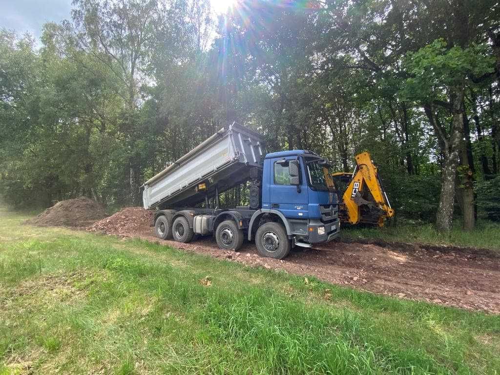 Łupek czerwony niesort. 0-120mm 12 ton LUZEM - na drogi i dziury