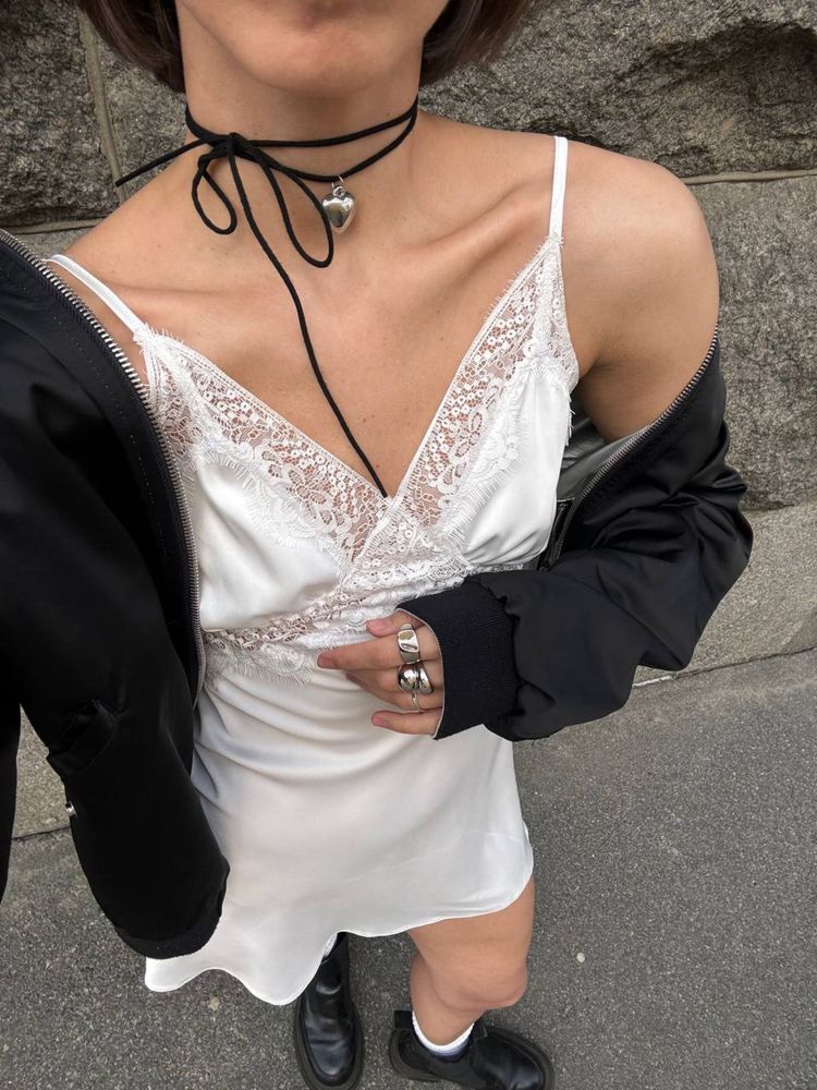 Сукня комбінація міні шовк атлас Ivina Cher17 Mohd Zara