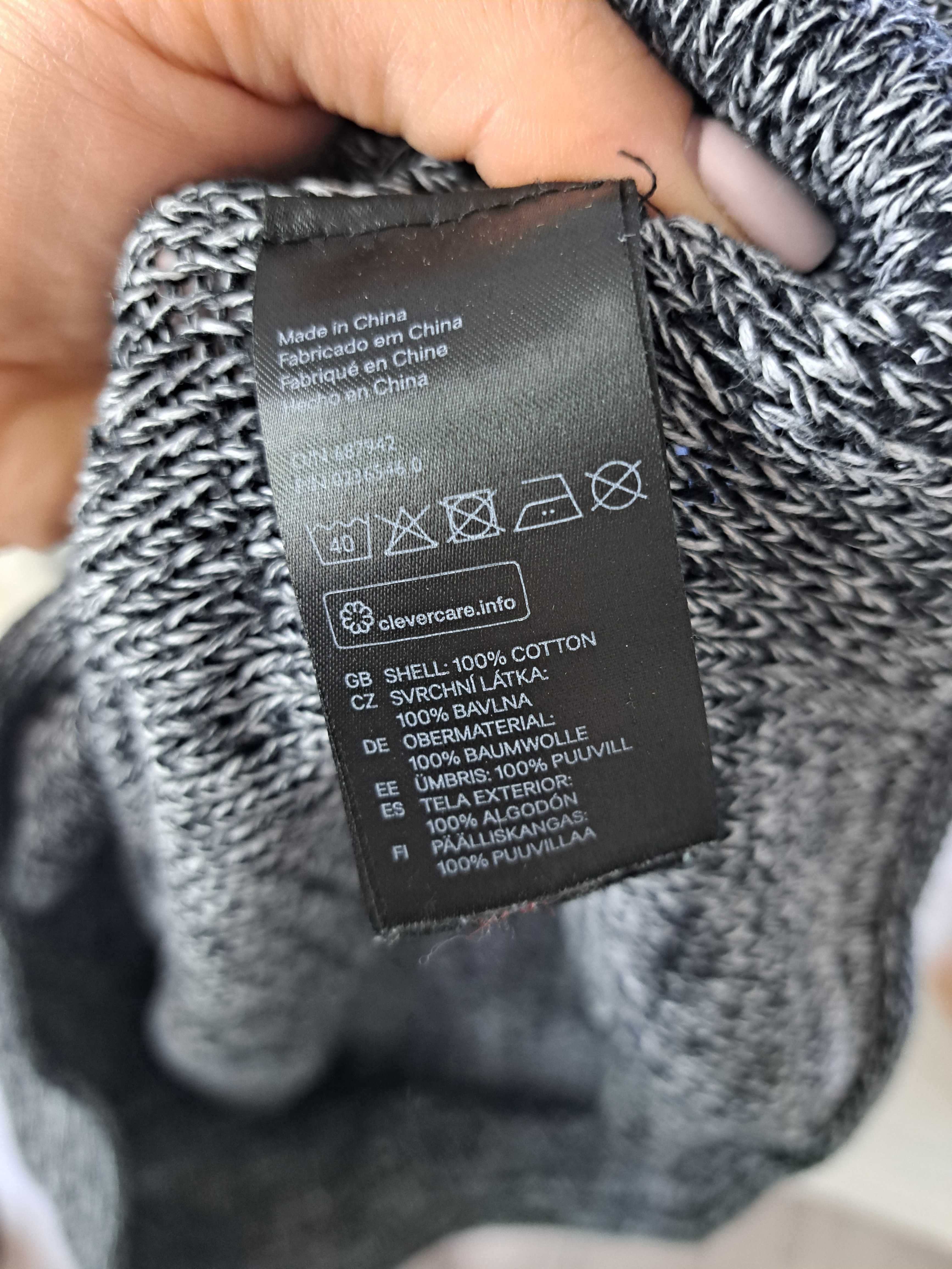 Sweter męski bawełniany H&M rozmiar M