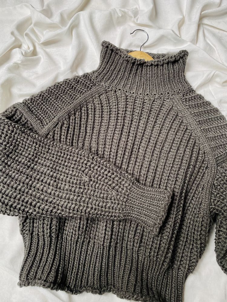 Szary golf sweter h&m 36 S