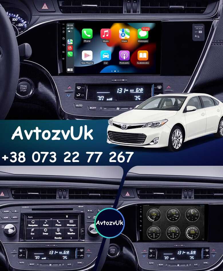 Магнитола AVALON Toyota Авалон Дисплей Монитор GPS CarPlay Android 14