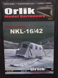 Model Kartonowy Orlik 085 3/2012 Aerosanie NKL-16/42