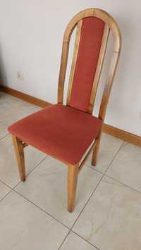 Krzesło dębowe - zestaw krzeseł dębowych 8 szt. tapicerowane krzesła