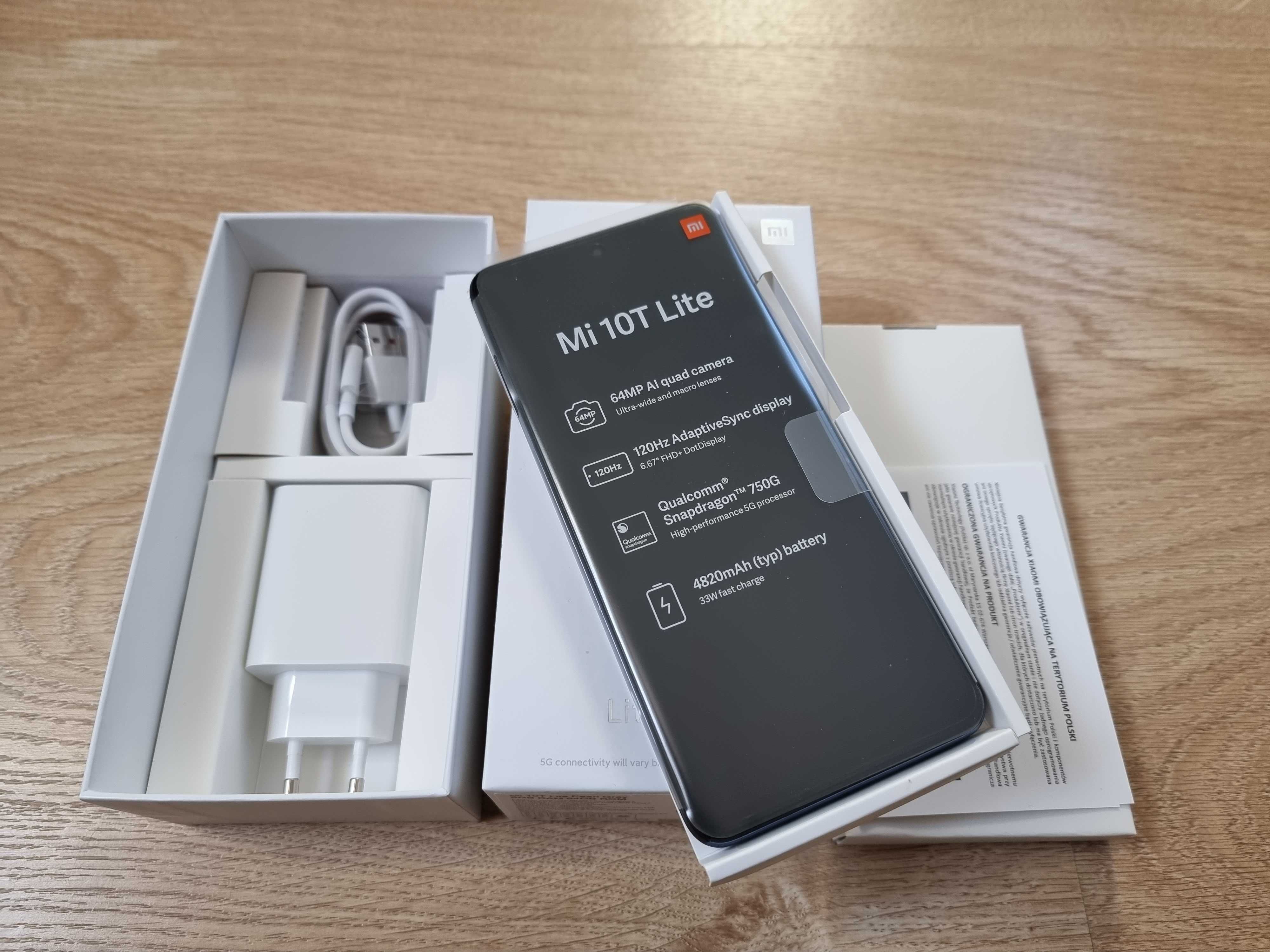 Xiaomi Mi 10T Lite Pearl Gray 6GB RAM 64 GB ROM Dual SIM Nowy