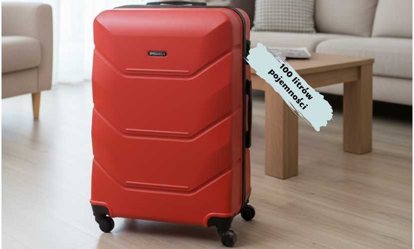 Bagia walizka duża Havana 100 litrów podszewka pasy mocujące wnętrze