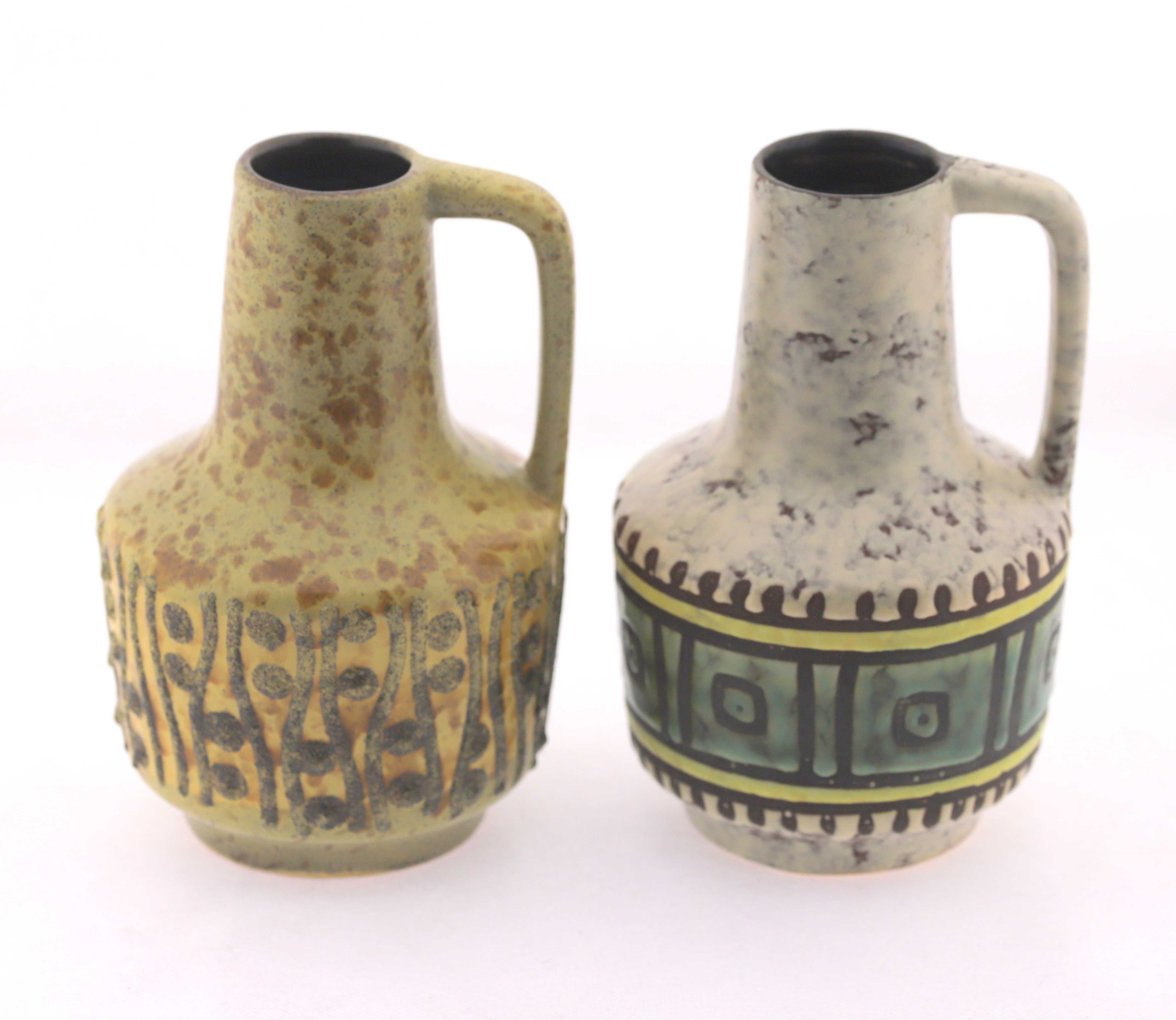 Wazon ceramiczny Fat Lava model 4073 wys 19cm VEB Haldensleben, Niemcy