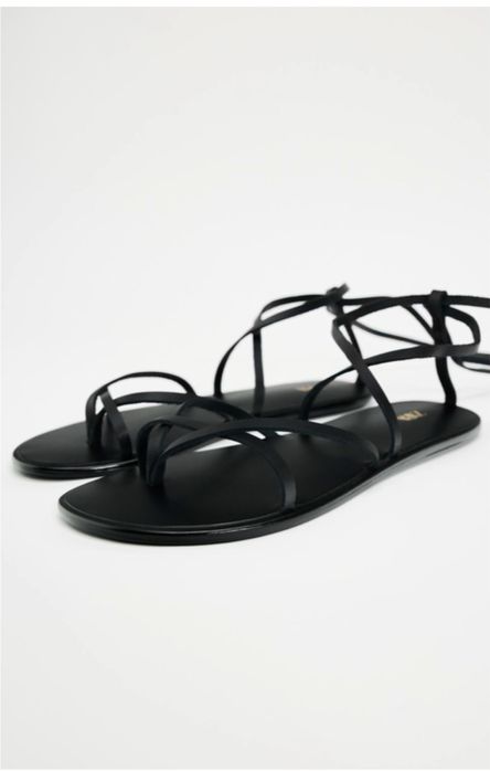 Стильні сандалі Zara з натуральної шкіри