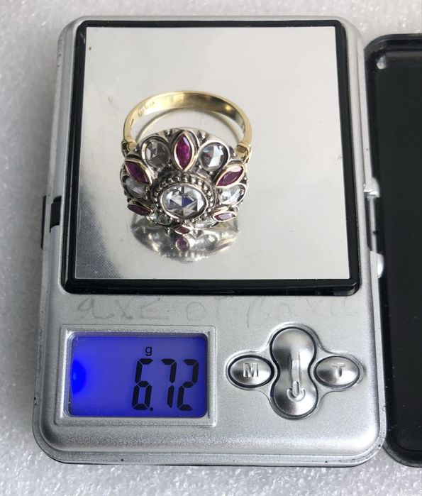 Каблучка з діаматами 2,2 Ct