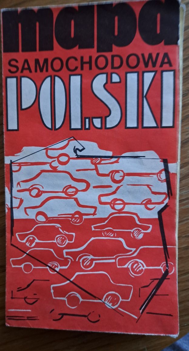 Mapa Samochodowa Polski Z 1975 Roku – Historyczna