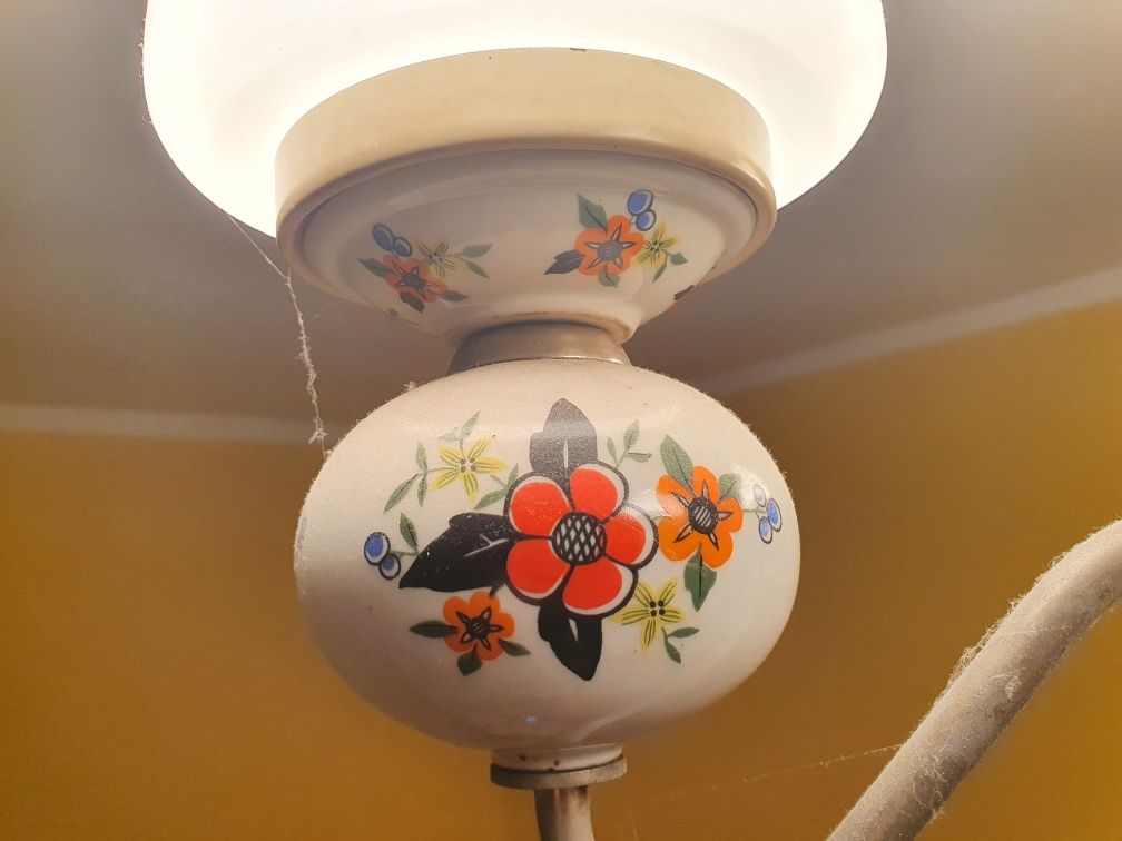 Lampa zyrandol PRL 50 lat wiek lampy