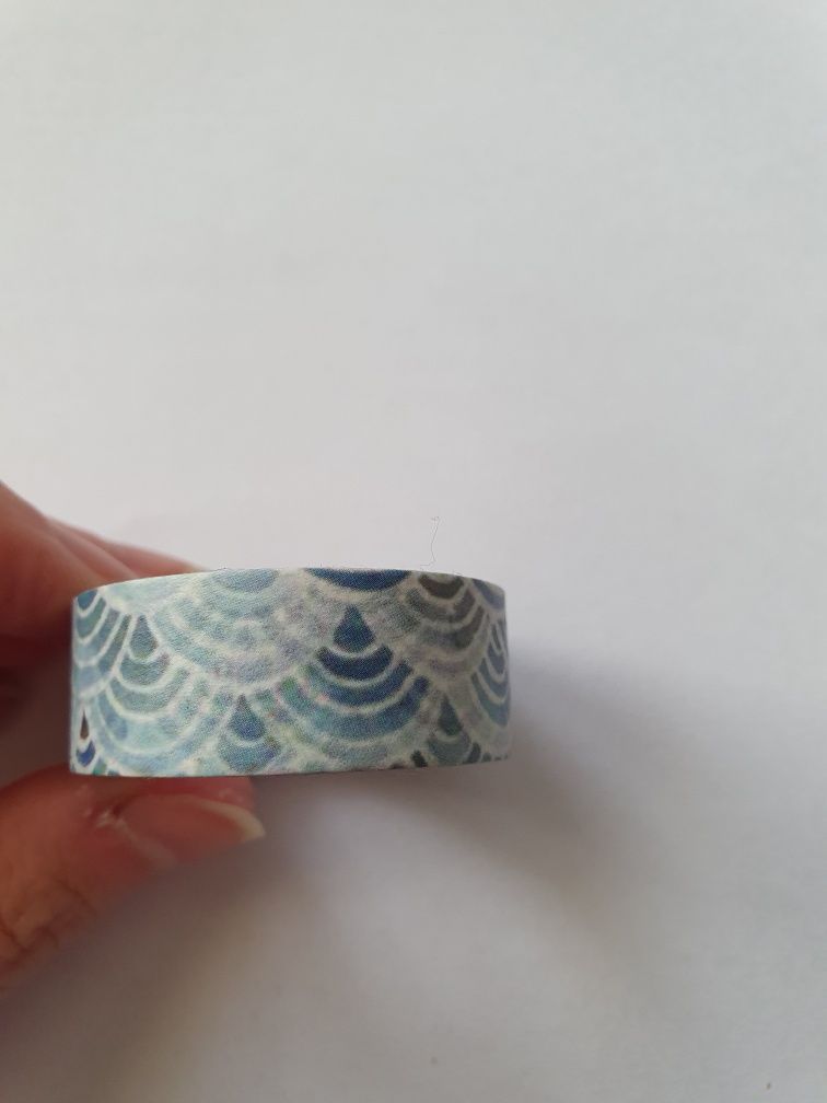 Washi tape tasma papierowa niebieski