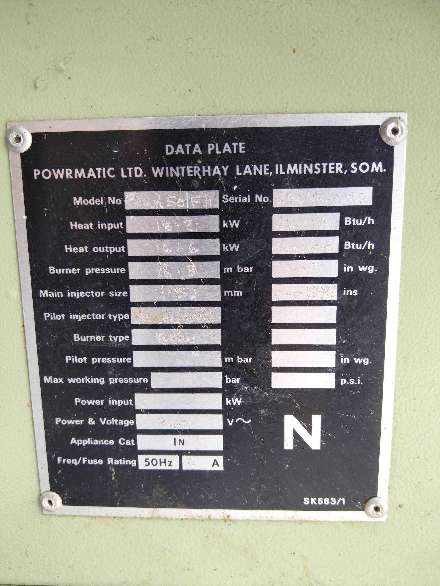 nagrzewnica gazowa wisząca 18KW grzejnik