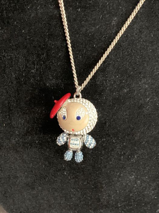 WISIOREK naszyjnik Swarovski Erika France jak NOWY !!! VINTAGE Rzadki