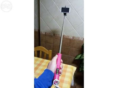 NOVO Selfie stick COM BOTÃO ZOOM cabo extensivel Monopod Pau monope