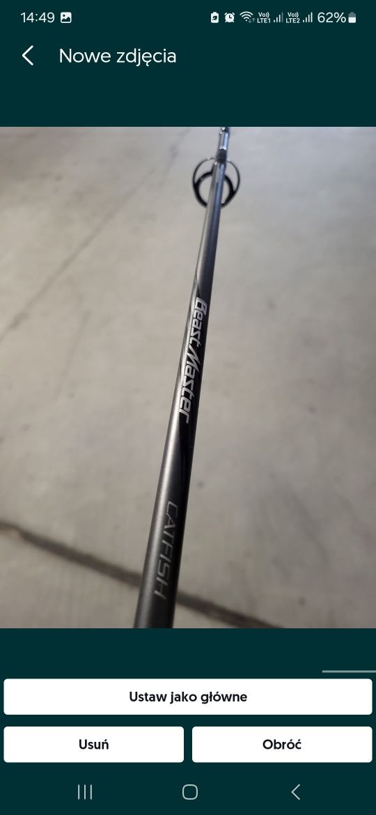 Wędka Sumowa, Shimano Beastmaster Catfish fireball, Vertical sum
