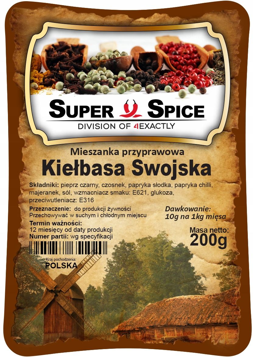 Mieszanka Przyprawowa SuperSpice- Kiełbasa Swojska - 200g