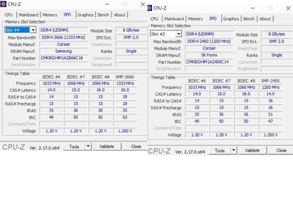 Corsair vengeance DDR4