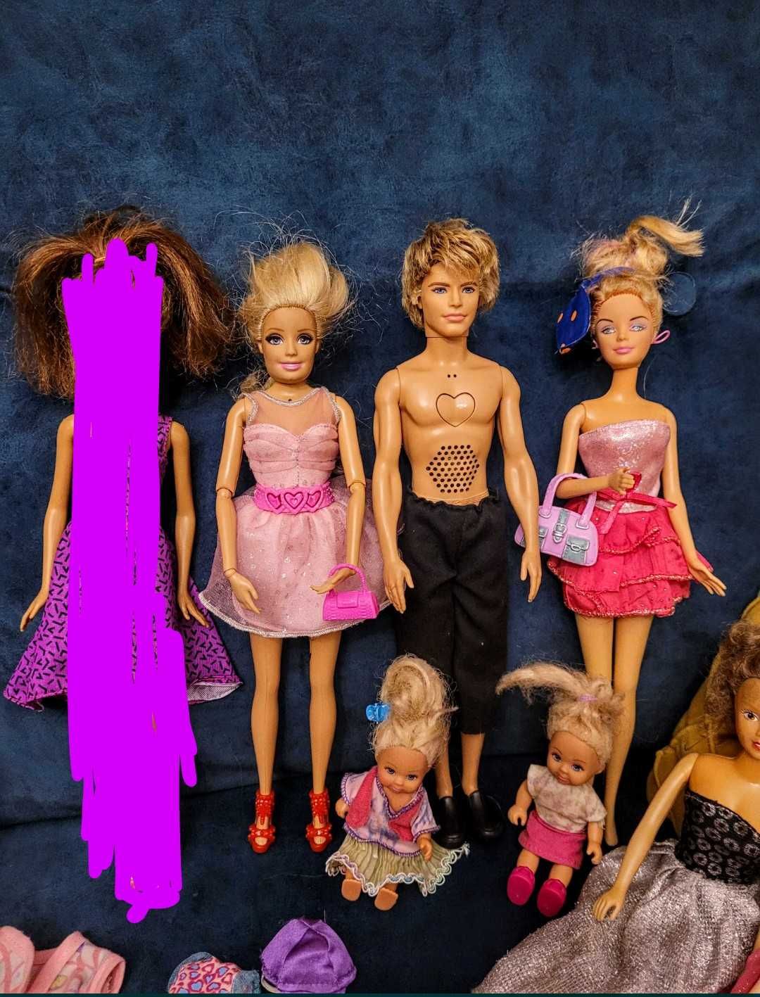 Lalki Barbie Mattel,Simba,Ken+ubranka,torebki,buty