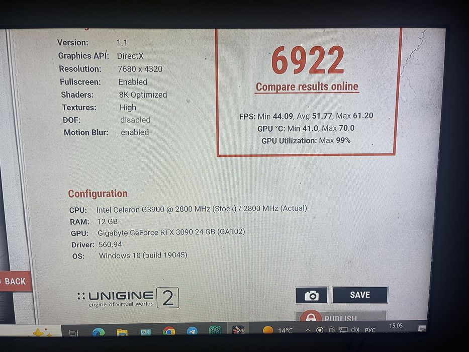Продам видеокарту gigabyte rtx 3090