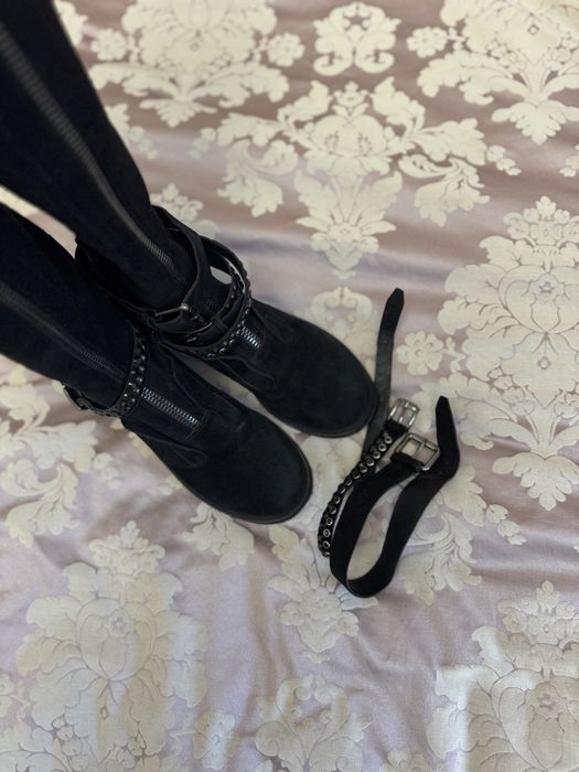 Ботфорти панчоха Vitto Rossi 39 р натур замш