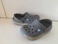 Buty crocs klapki siwe 21 22/ 6-7