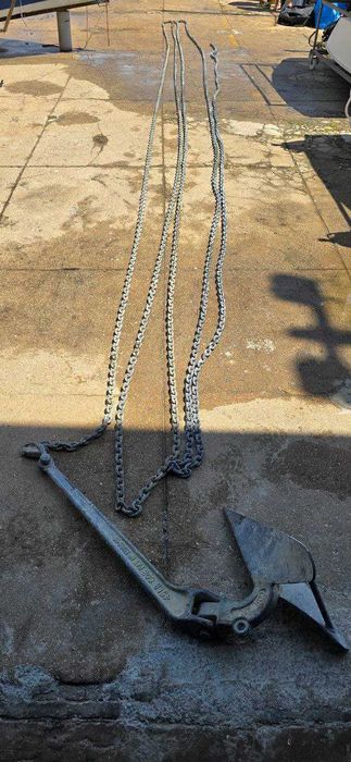 Âncora CQR com corrente galvanizada