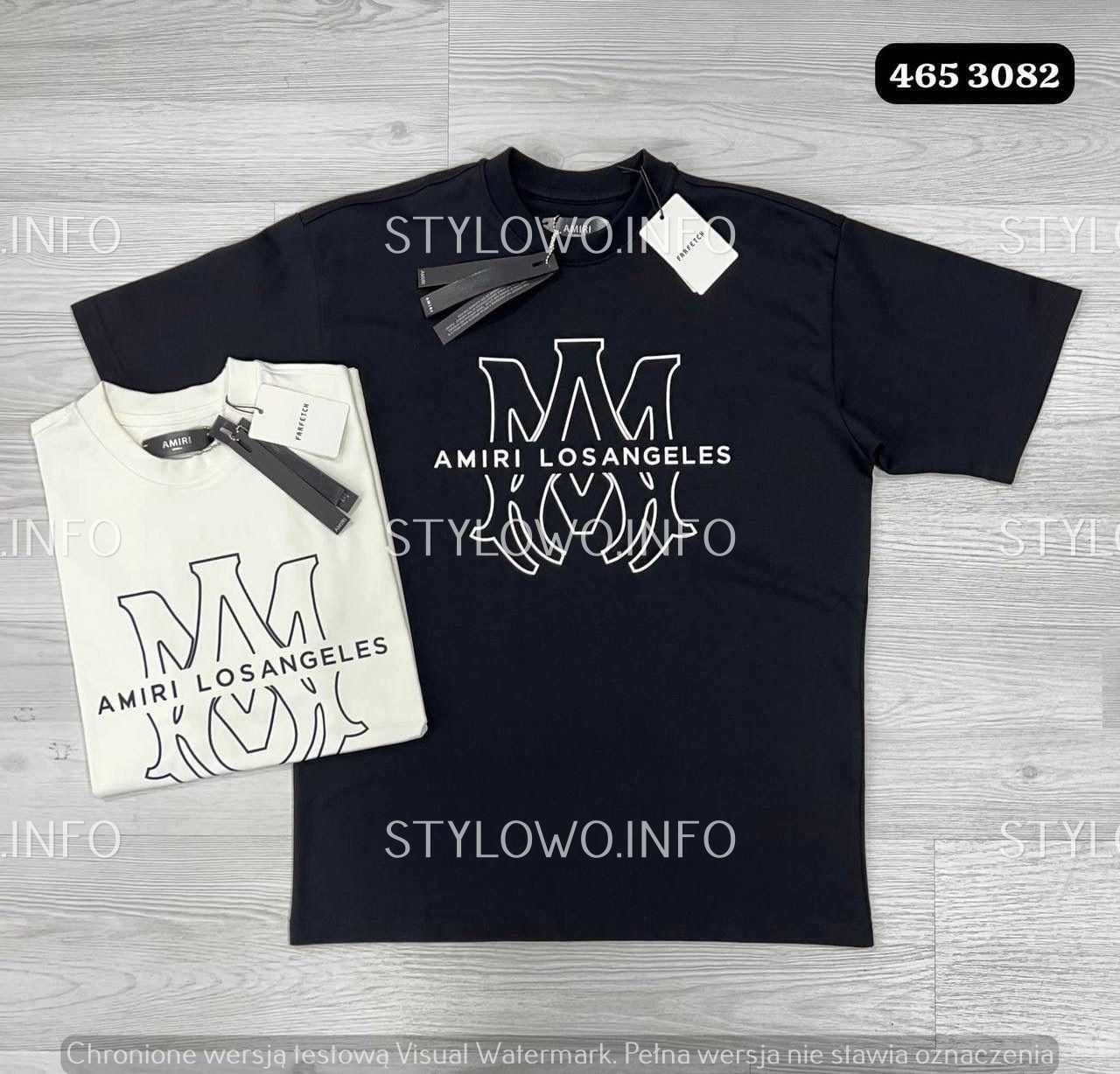 Koszulki shirt męskie balmain koszulka balenciaga męska amiri Premium