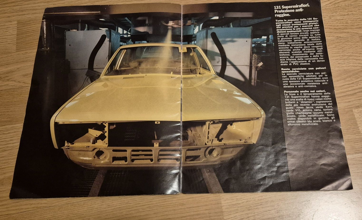 Broszura vintage Fiat 131 Supermirafiori lata 70 prospekt katalog PRL