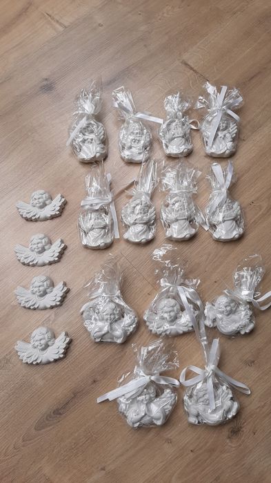 Gipsowe aniołki ślub komunia chrzest