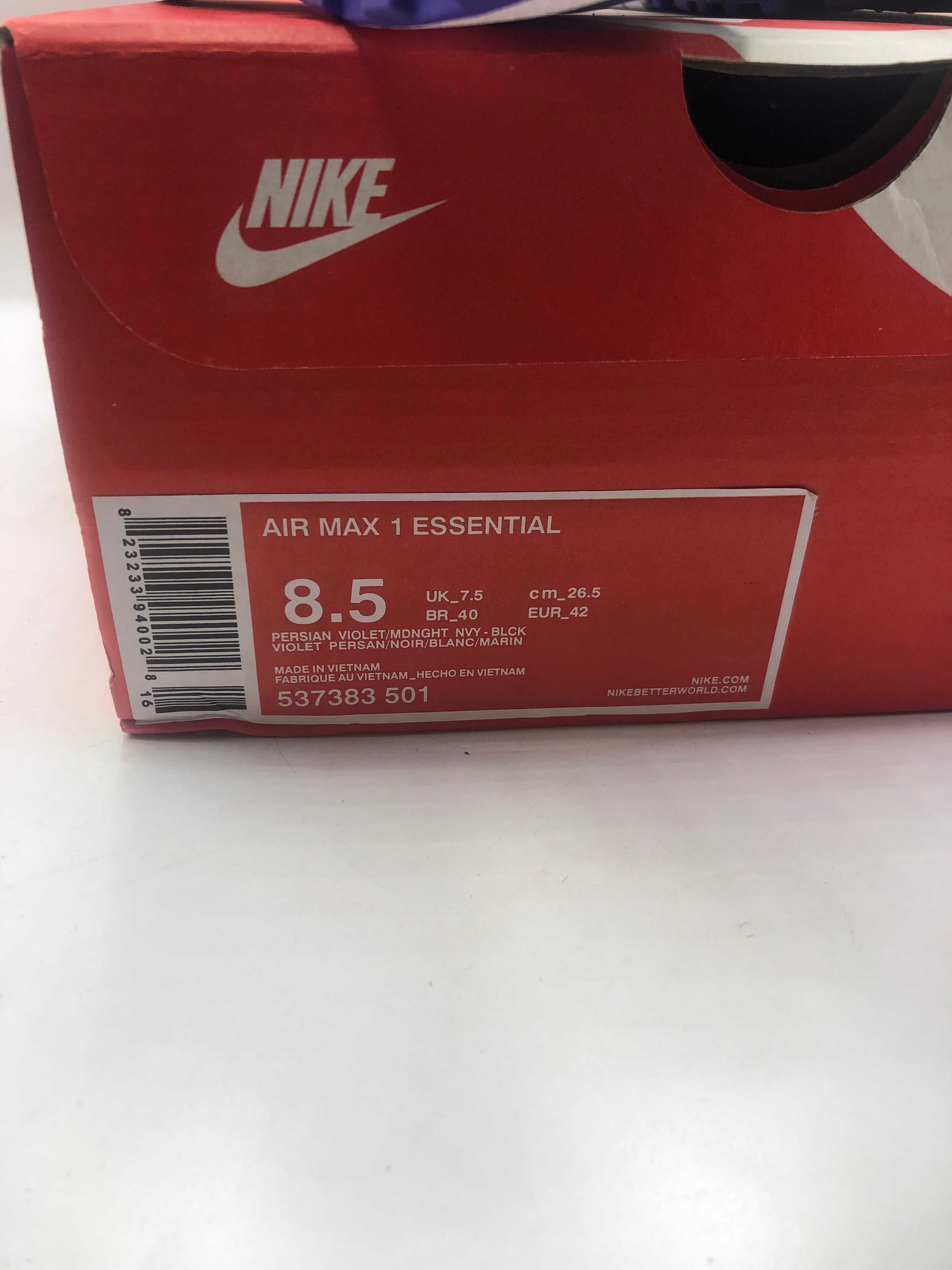 Кросівки nike air max 1 essential (537383-501) оригінал